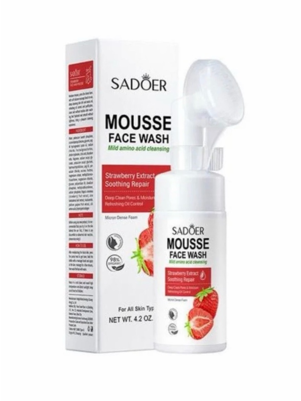 Sadoer Mousse Face Wash - Strawberry Extract